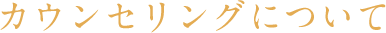 カウンセリングについて